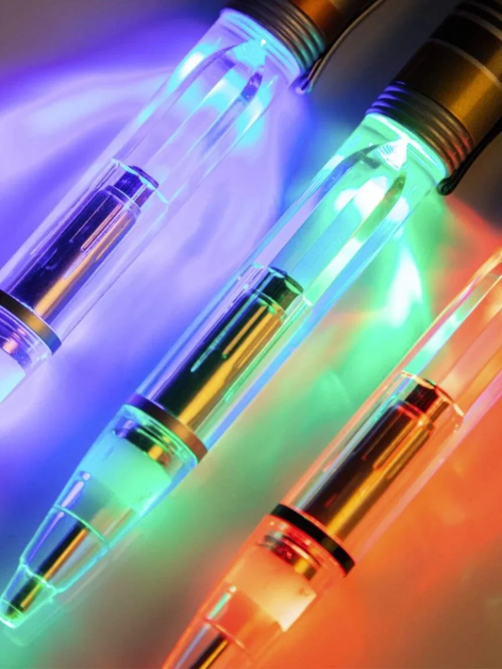 Star Wars Light Saber Pens SET OF 3. Pens LIGHT UP. Vader, Skywalker & OBI-1 - Picture 10 of 10